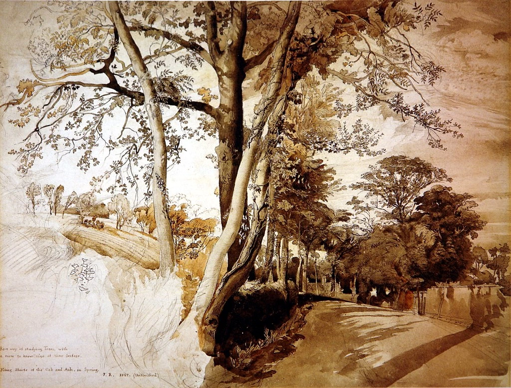 Alberi in un vicolo, 1847